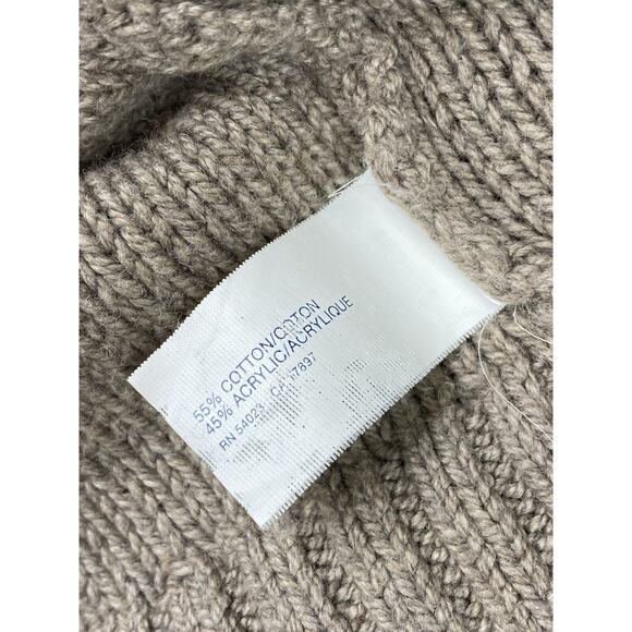 Gap Womens Cardigan Sz XS Brwon Short Sleeve Cable Knit Button-Up Sweater Pocket - Picture 7 of 8